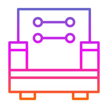 Modern b 'nin vektör illüstrasyonu eksik simgesi