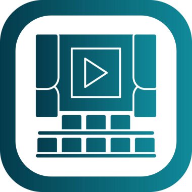 vektör lcd simgesi illüstrasyonu