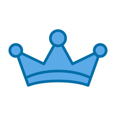 taç düz vektör simgesi 