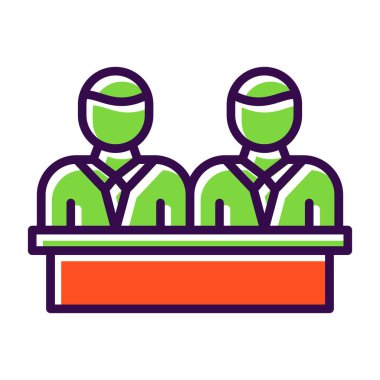 Bir grup insanın vektör çizimi