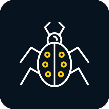 Böcek. Web simgesi basit illüstrasyon