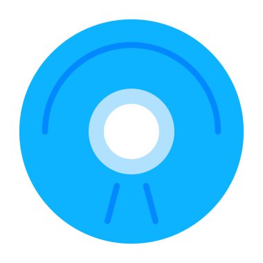 CD mi? Web simgesi basit illüstrasyon