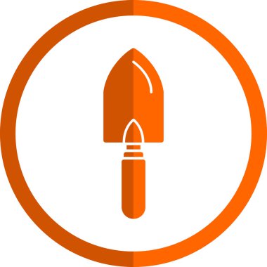 Trowel düz simgesi, vektör illüstrasyonu