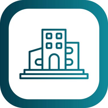 modern yapı web simgesi, vektör illüstrasyonu