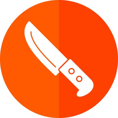 Bıçak düz simgesi, vektör illüstrasyonu 