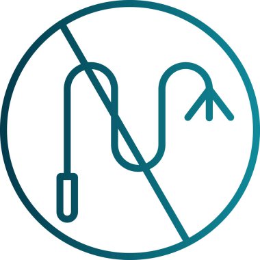 Kırbaç ağ ikonu vektör çizimi yok