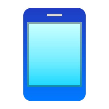 Akıllı telefon simgesinin vektör illüstrasyonu 