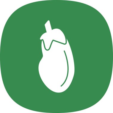 Patlıcan simgesinin vektör çizimi