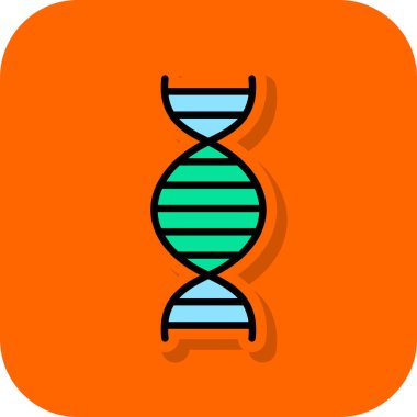dna. Web simgesi basit illüstrasyon 