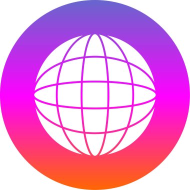 Küresel simge vektör illüstrasyonu