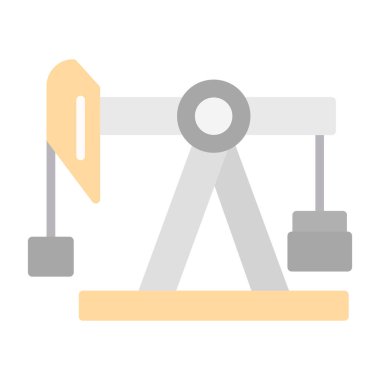 Yapı vinci simgesi, düz tasarım