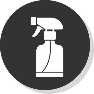 sprey şişe kutsal kişilerin resmi, vektör çizim