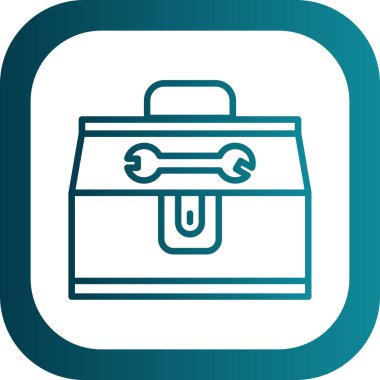 Alet çantası. Web simgesi basit illüstrasyon