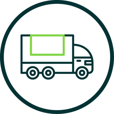 Kamyon. Web simgesi basit illüstrasyon 