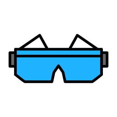 Gözlük. Web simgesi basit illüstrasyon 