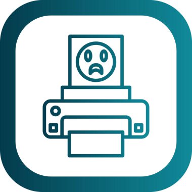  fotoğraf yazıcısı web simgesi basit illüstrasyon