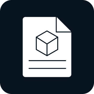 Küpün vektör simgesi. vektör illüstrasyonu