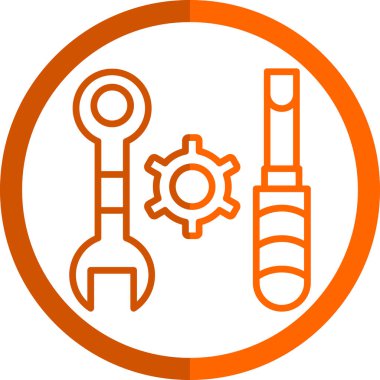 Onarım Araçları düz simgesi