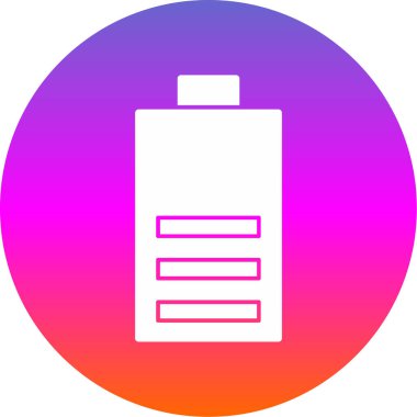 Pil simgesinin vektör illüstrasyonu