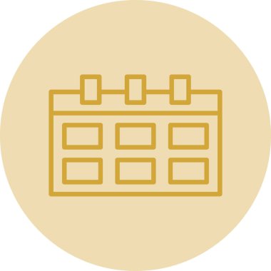 Takvim simgesi vektör illüstrasyonu