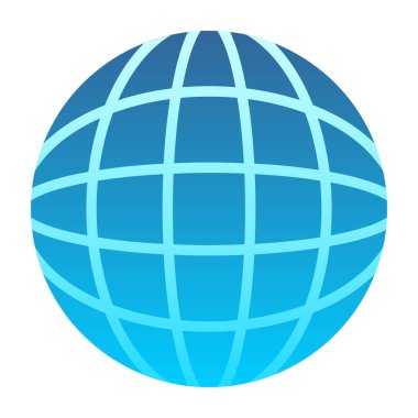 Küresel simge vektör illüstrasyonu