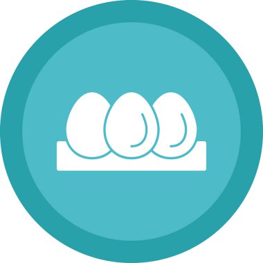 Tavuk yumurtası. Web simgesi basit illüstrasyon