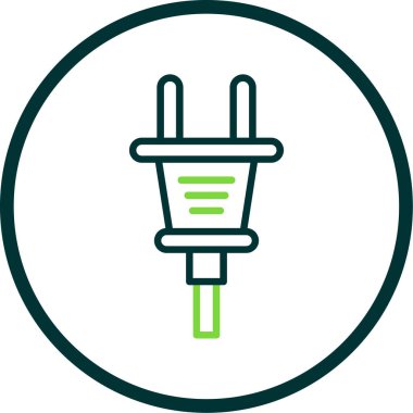 Plug web simgesi, simge illüstrasyonu