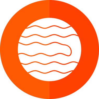 gezegen simgesi, vektör illüstrasyonu basit tasarım