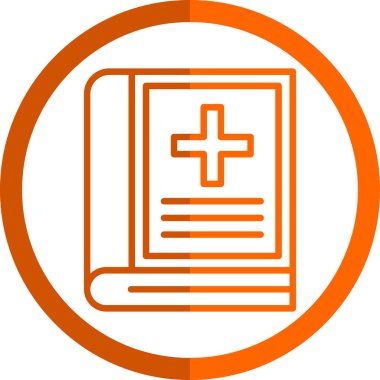 tıp kitabı vektör simgesi modern biçim illüstrasyonuName