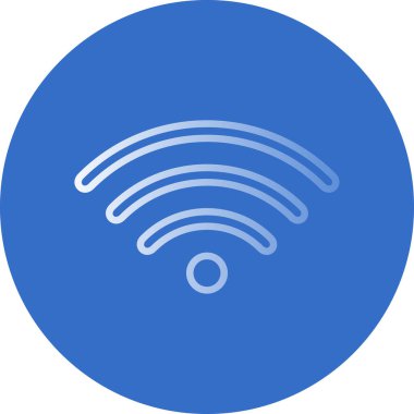 wifi simgesi, vektör illüstrasyonu basit tasarım