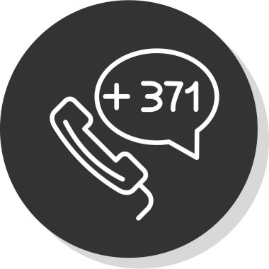 Letonya kod numarası vektör tasarımı  