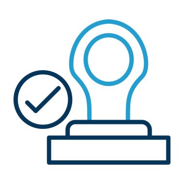 Damga web simge vektör çizim