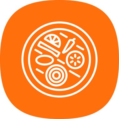 Pizza ikonu vektör illüstrasyonu