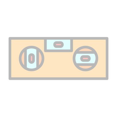 cash money icon flat isolated vector