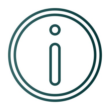 Basit bilgi işareti simgesi, vektör illüstrasyonu