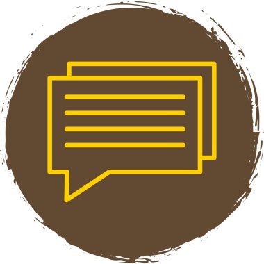 sohbet baloncuğu ileti vektör çizgisi simgesi 