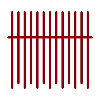 Barkod düz simgesinin vektör illüstrasyonu