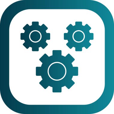 Vites düz yuvarlak vektör simgesi