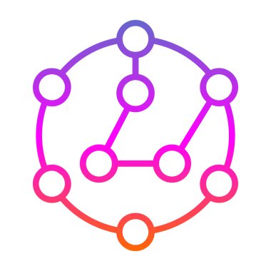 şebeke. Web simgesi basit illüstrasyon