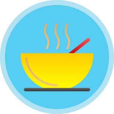 Çorba. Web simgesi basit illüstrasyon