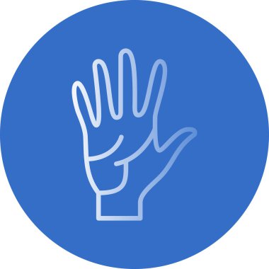 İnsan el simgesi, vektör illüstrasyonu