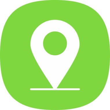 konum pin simgesi vektör illüstrasyonu 
