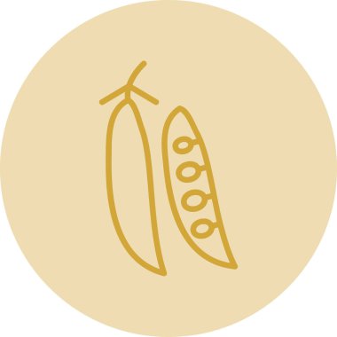 Bezelye. Web simgesi basit illüstrasyon           