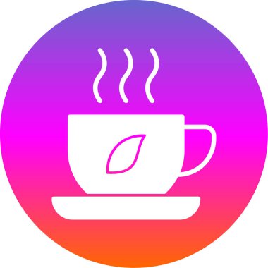 kahve fincanı simgesi, vektör illüstrasyonu 
