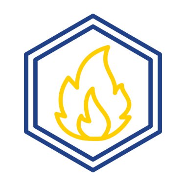 Düz Yanıcı ikon. özet çizim vektörü 