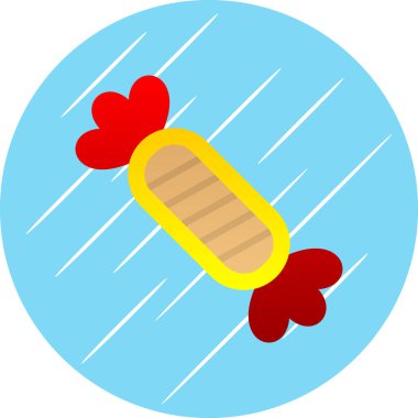 Şeker ikonunun vektör illüstrasyonu  