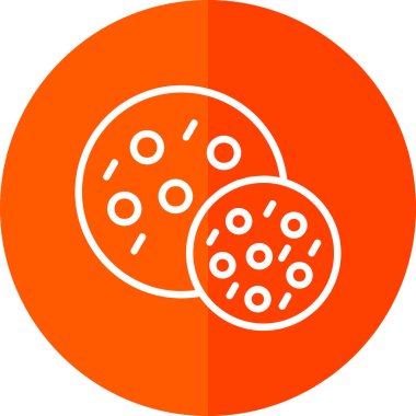 Vektör illüstrasyonu, Çerez simgesi element arkaplanı            