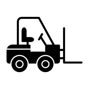 vector illustration of Forklift icon 