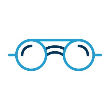 göz gözlük simge vektör çizim