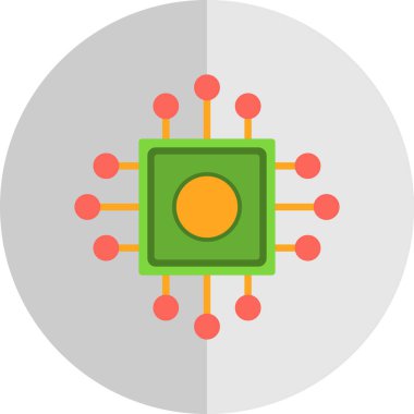 İşlemci, işlemci vektör simgesi